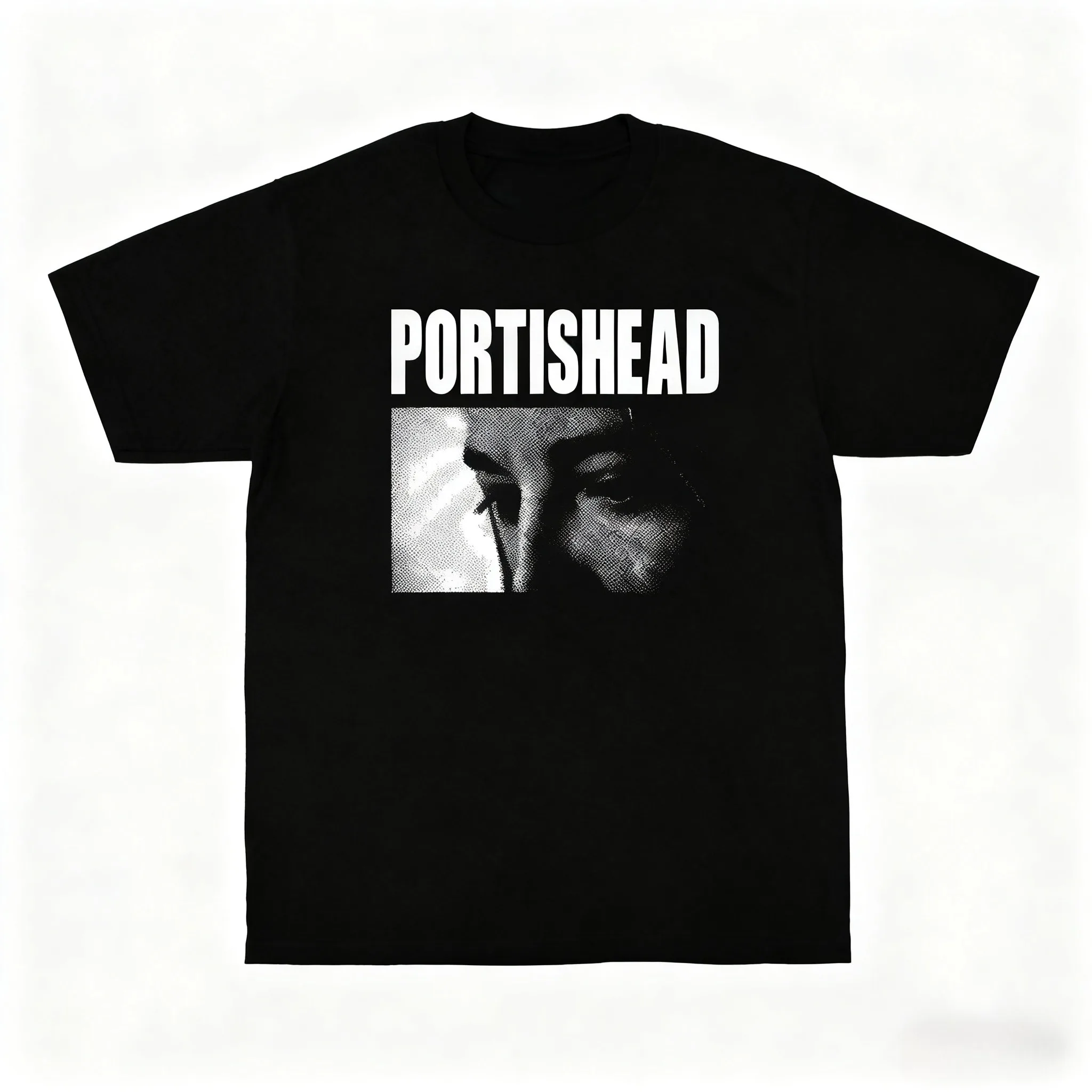 

Portishead-themed Cotton Print Tops for Both Men and Women with Soft-beat_fugetic Elements Round Neck Short Sleeve Unisex Tee