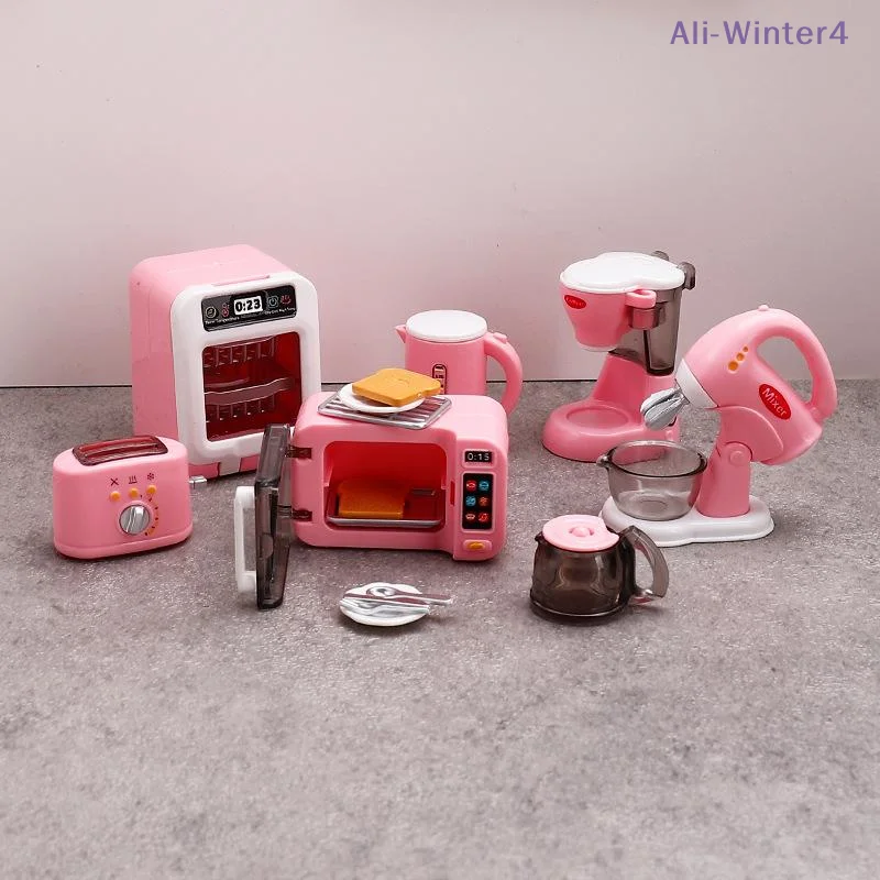 

【Winter4】1Set 1:12 Dollhouse Miniature Coffee Machine Egg Beater Home Appliances Decor Toy Doll House Accessories