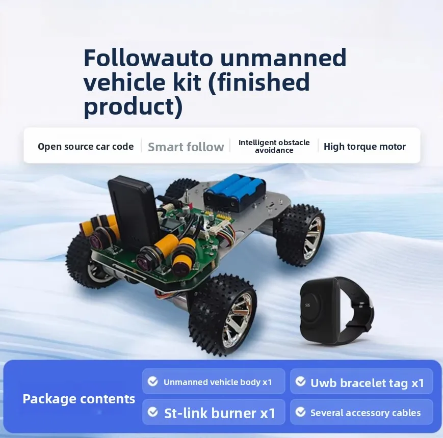 UWB PDOA Follower Module | 30cm Accuracy, ±3° Angle, 80m Range | Open-Source & Customizable for Golf Cart/AGV