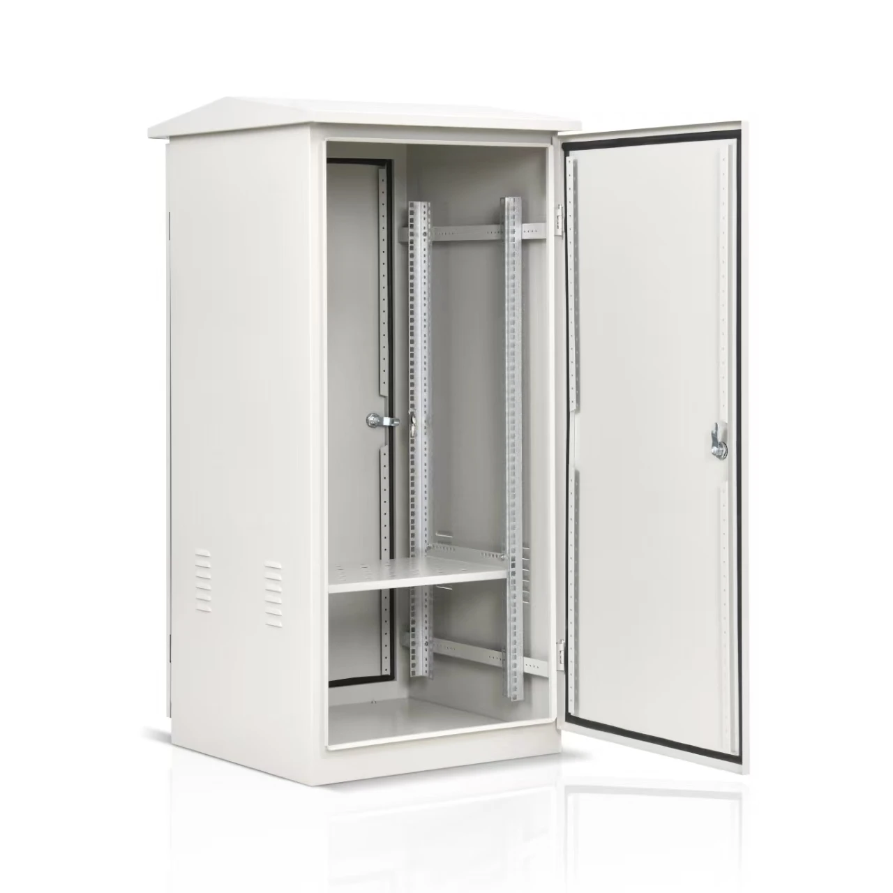 Custom Modern High Quality Metal Outdoor Storage Cabinet Waterproof Assembled Structure Lithium Batteries Commercial Furniture