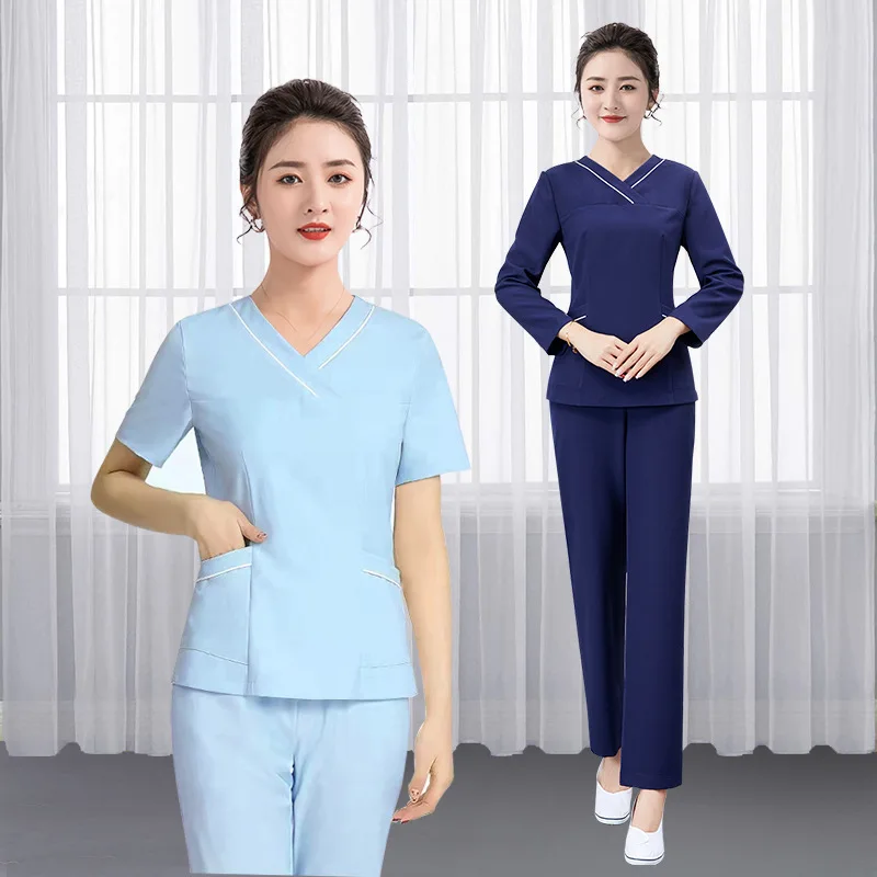 Spa Uniform for Beauty Salon for The Cosmetologist Thai Massage Smocks for Work Beauty Uniforms Foot Bath Technician Costume Set