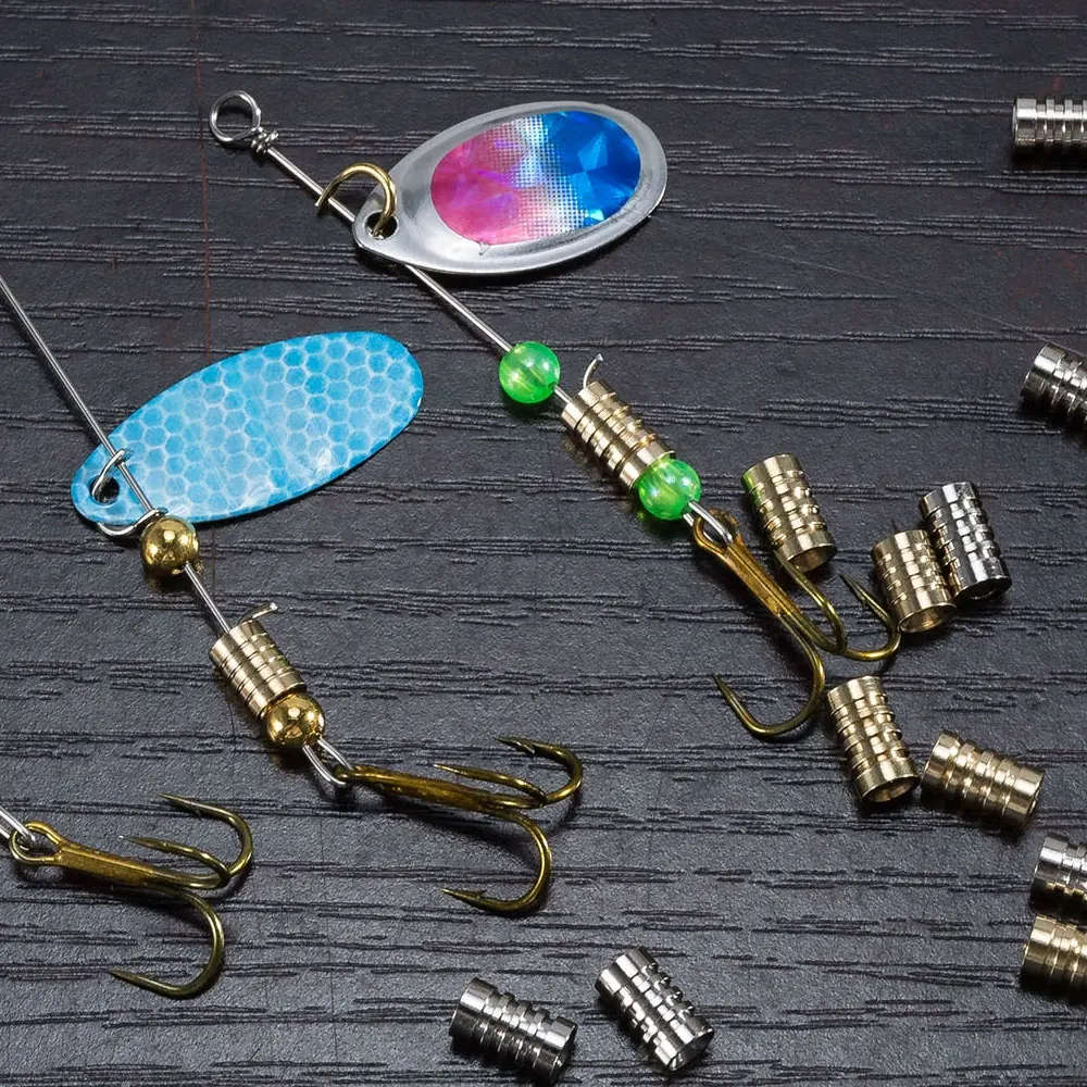 10PCS Pesca Spinner Bead Richiamo Corpi per Fare Spinner Bait Taxes Rig Inline Spinner Bass Trota Pesce Persico Acqua Dolce