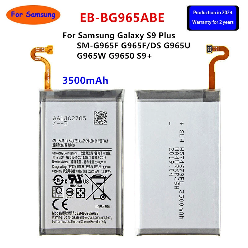 Brand New EB-BG965ABE 3500mAh Battery For Samsung Galaxy S9 Plus SM-G965F G965F/DS G965U G965W G9650 S9+