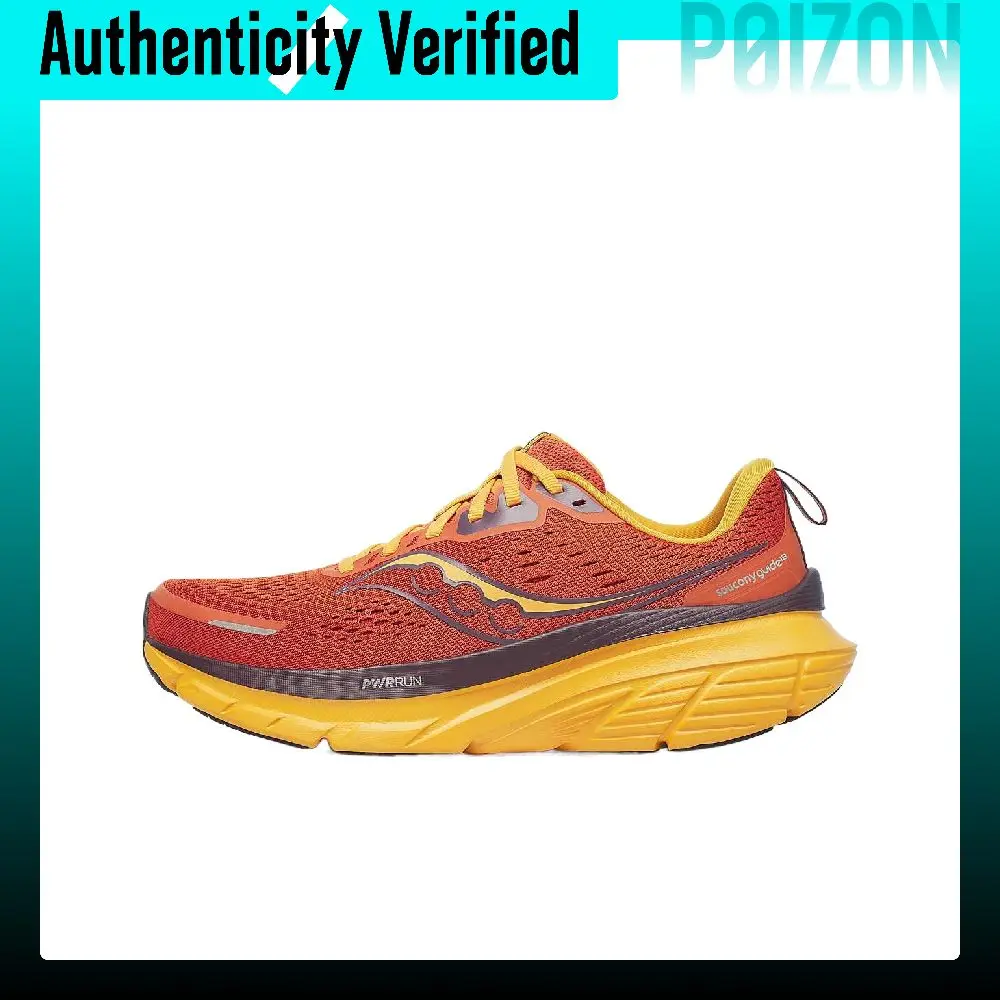 Saucony Guide 18 Low top Training Physical Fitness Test & Exam Sprint Running Shoes Men's Orange Yellow S20998-240