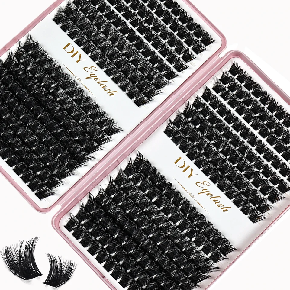 Pestañas Individuales 10-14mm 384pzs Rizos de Pestañas Aspecto Natural Bandeja Mixta DIY Extensión de Pestañas Volumen Rizos de Pestañas 5