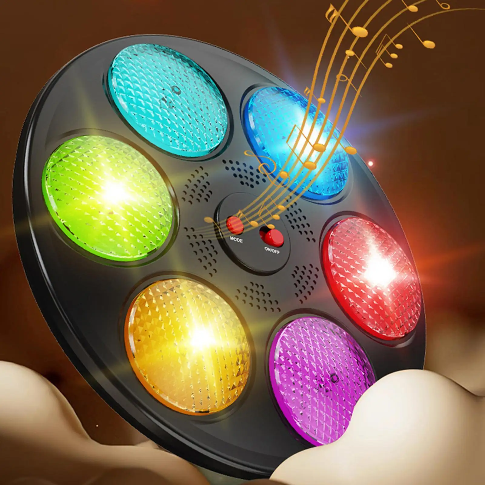 라이트 업 메모리 게임 3가지 모드 전자 퍼즐 휴대용 게임 조명 및 소리 포함 어린이용 3세 이상 여행 교실 파티 도로용