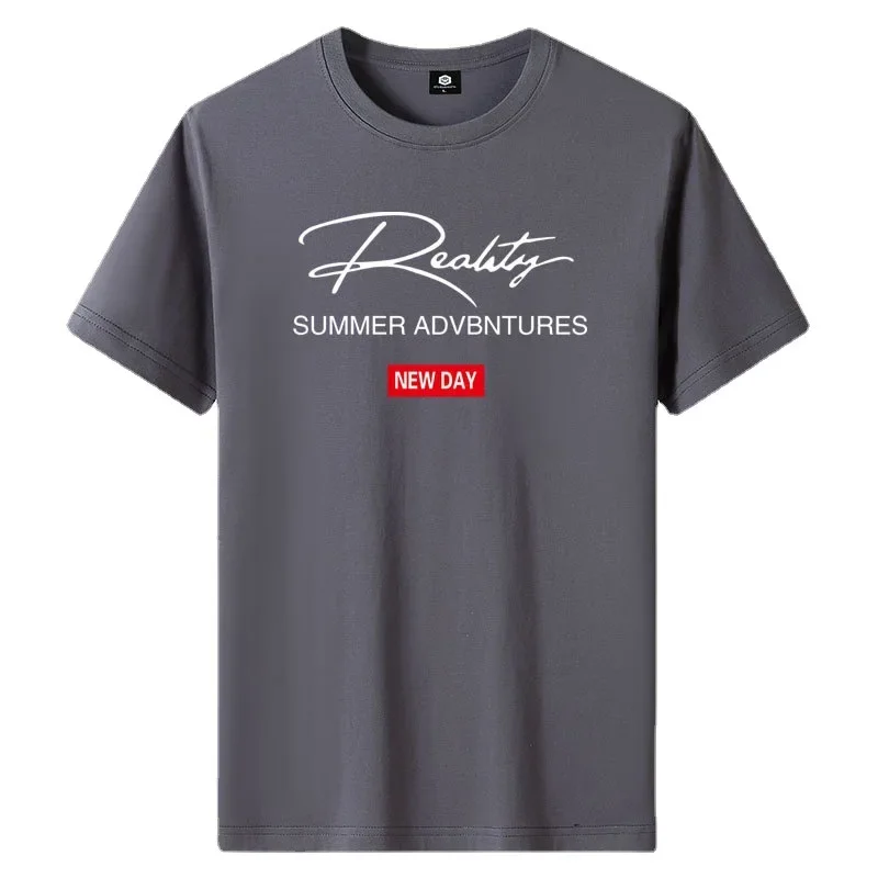 T Shirt for Men 2025 Summer Men Clothing Casual Short sleeve Tees Harajuku Graphic Oversized t Shirs 100% cotton Couples tops