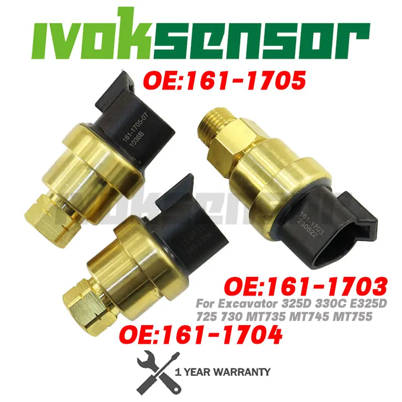 Pressure Sensor For Excavator 325D 330C E325D 725 730 MT735 MT745 MT755 161-1703 161-1704 161-1705