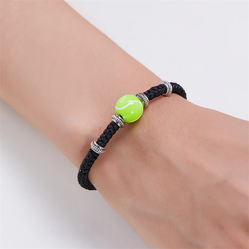 Charm Football Soccer Rugby Bracelet For Men Women Handmade Woven Rope Adjustable Chain Friendship Jewelry Gift Wholesale