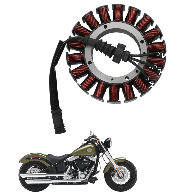 

For Harley Softail Slim 2012-2015 Dyna Fat Boy 2008-2017 Deluxe 2008-2016 Motorcycle Parts Acsessories Stator Coil