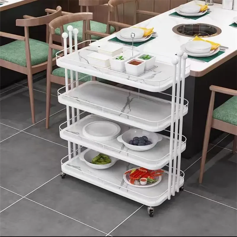 

Premium Hot pot restaurant vegetable rack, wrought iron commercial restaurant, vegetable rack, food preparation cabinet