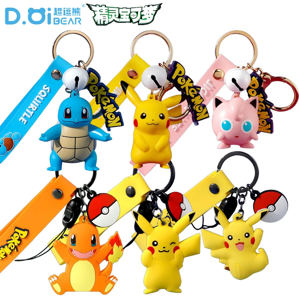 

Official Pokemon Keychains Backpack Ornaments Latest Bulbasaur Cute Cartoon Peripheral Pendant Great Holiday Presents for Fans