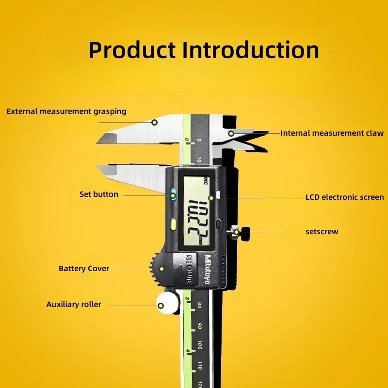 Mitutoyo 500-197-30 Digital Caliper 0-150/200/300mm 6/8/12 Inch Stainless Steel LCD Electronic Vernier Measuring Tool