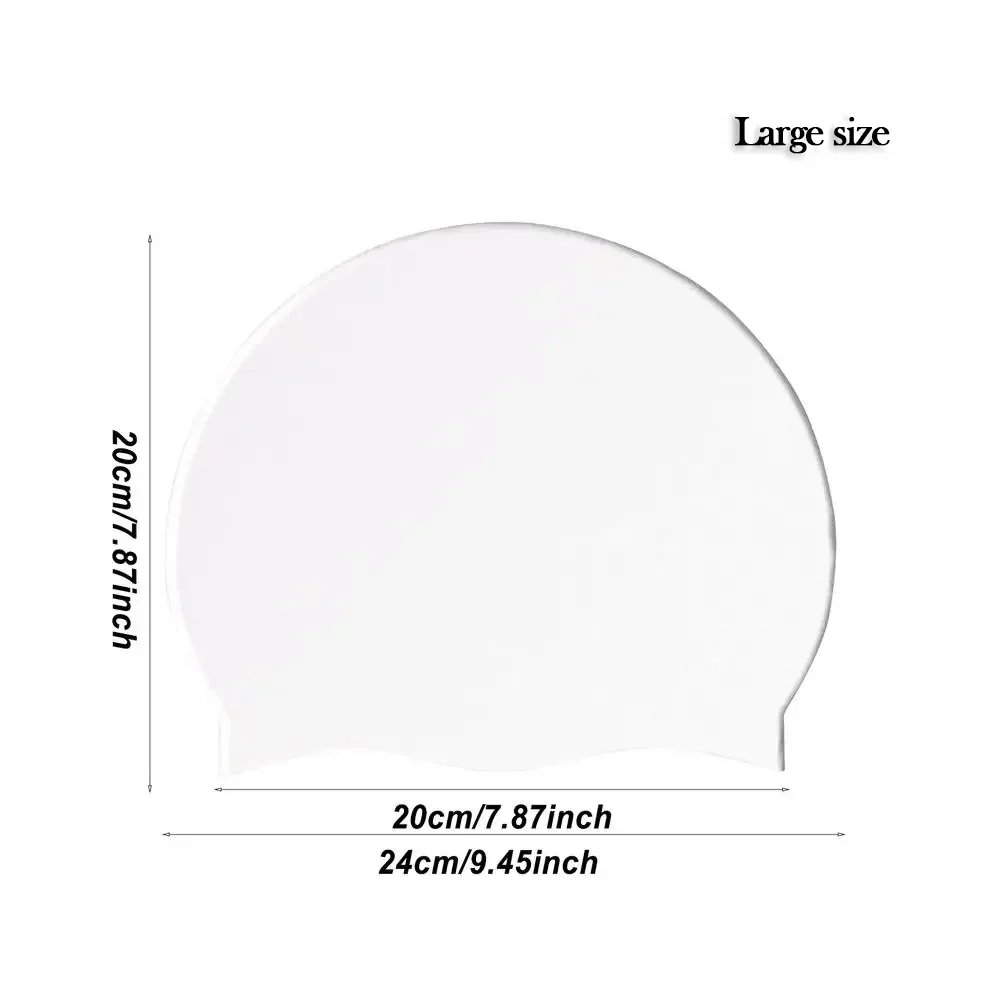 Силиконовая шапочка для плавания, профессиональная эластичная резиновая Кепка для бассейна, устойчивая к хлору, большая шапочка для дайвинга, защитное оборудование