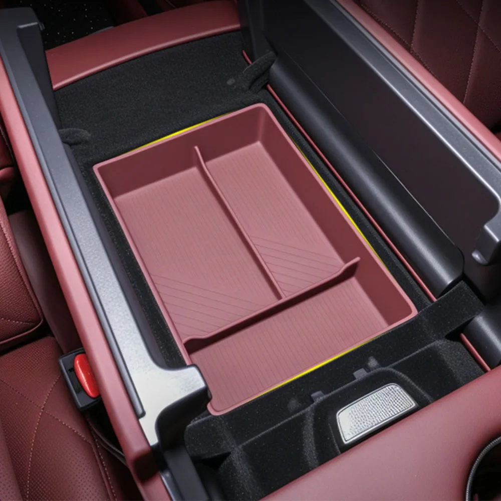 Armrest Box Storage Box For VOYAH Taishan Mount Tai Interior Modification Supplies Original Car Color Silicone Storage Box