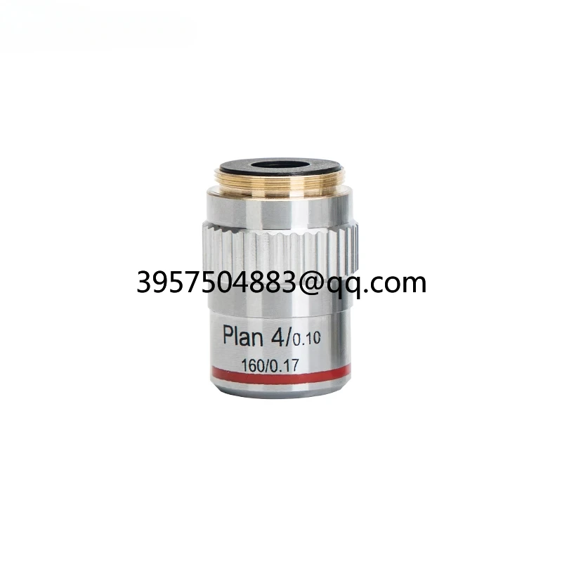 Flat Field Objective 4X 10X 40X 100X Biological Microscope Achromatic Objective