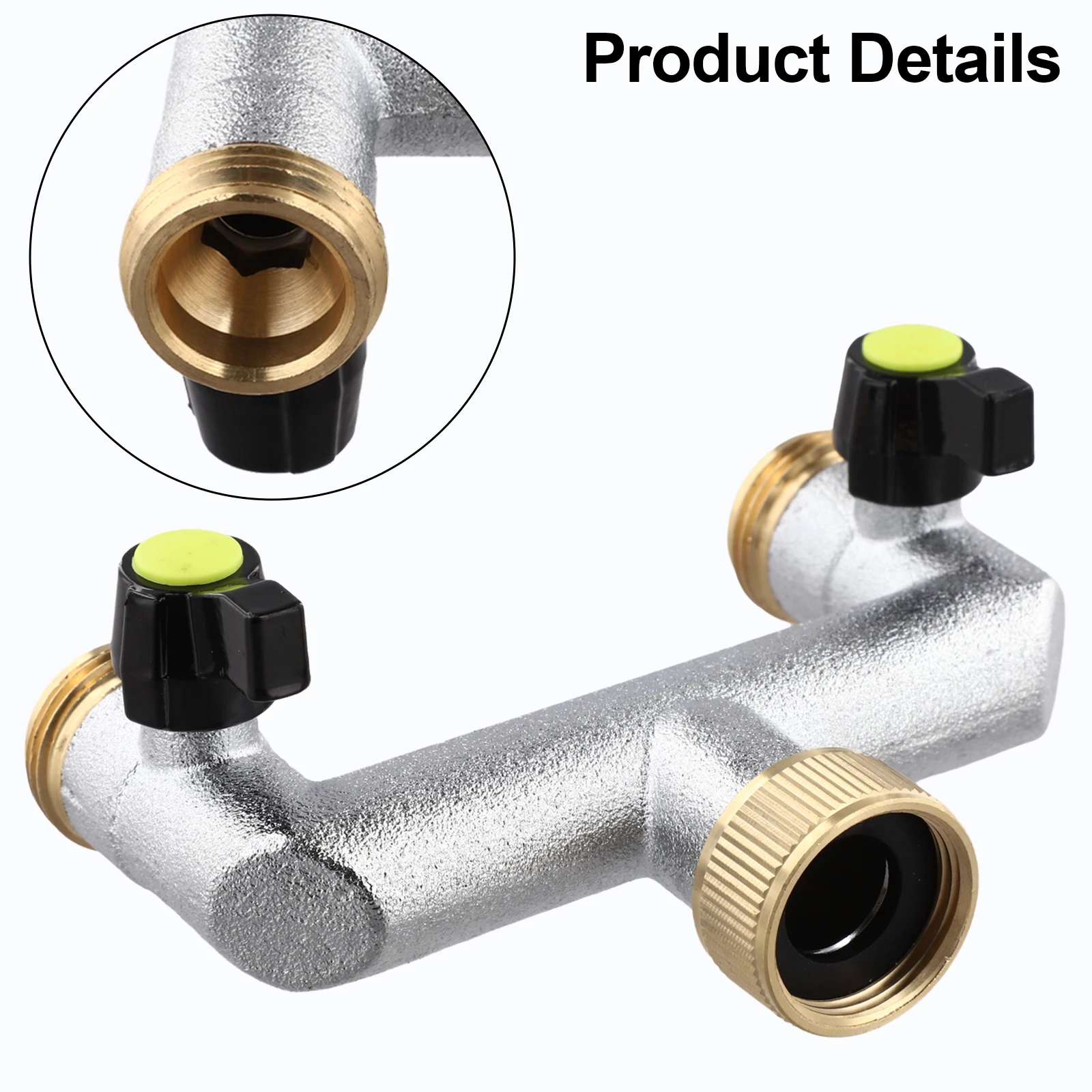 Watering Tool Connector 2-Way Water Distributor Bathroom Fixtures Bi-Directional Spout Innovative Design For Tight Spaces
