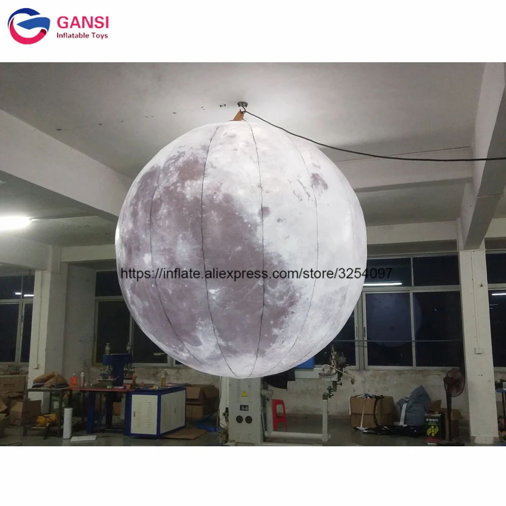 High Quality inflatable led moon globe inflatable lighting moon with high quality