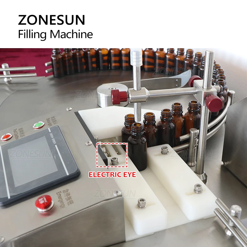 ZONESUN Flüssige Füllung Maschine Flasche Sortierung Unscrambler Keramik Pumpe Kleine Dosis Reagenz Fläschchen Rohr Verpackung Produktion ZS-LPG1