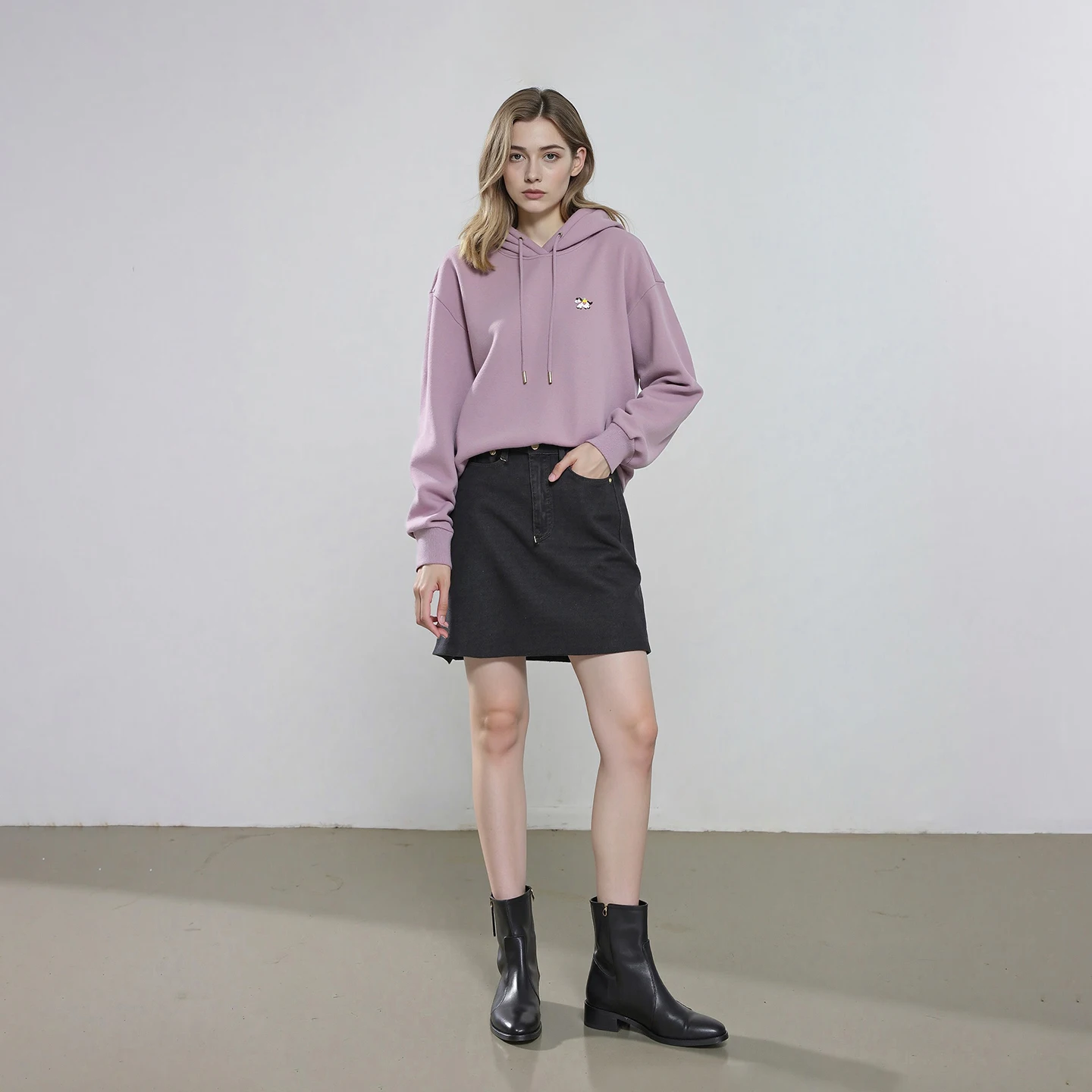 TOYOUTH النساء هوديس 2025 شتاء جديد مبطن بالصوف مقنعين الدب التطريز فضفاض ضوء القمم الرياضية  #5