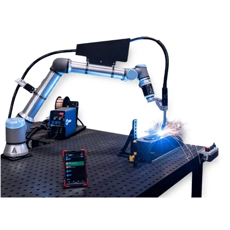 Robo tic Arm Welding Workstation Universal Robo t New UR7E UR12E China CNC Pipe Automatic MIG TIG Welding Robo t Welder Price