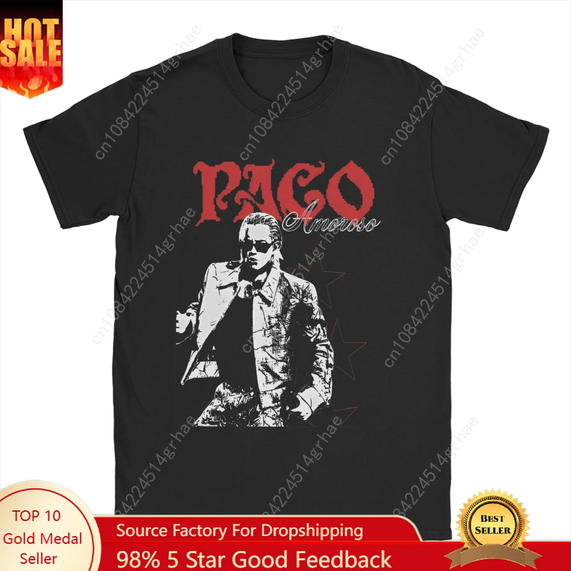 Increíbles camisetas CA7RIEL & Paco Amoroso Papota Tour para hombres, Camiseta 100% de algodón con cuello redondo, camisetas de manga corta, camisetas clásicas