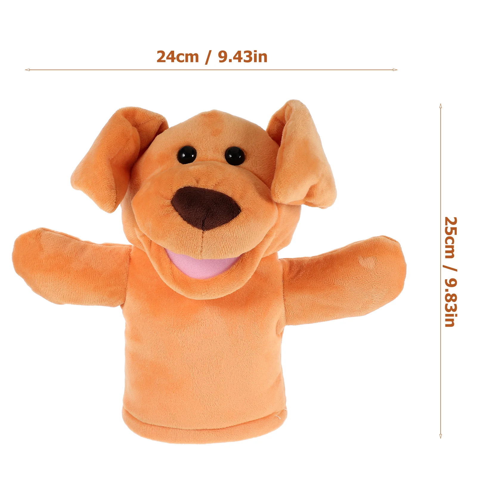 Fantoche de mão brinquedos criativo pelúcia animal fantoches figura cosplay educação precoce cão curto dos desenhos animados pai-filho