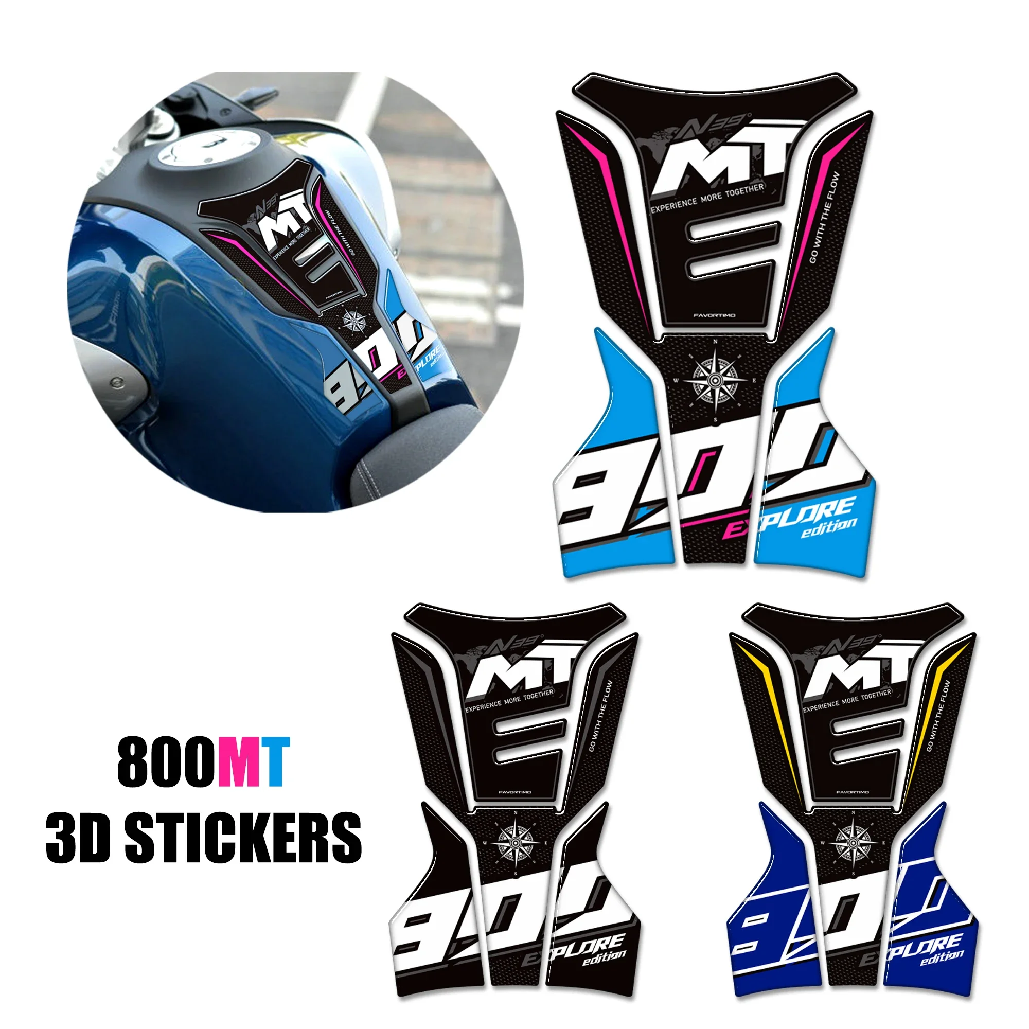 

800MT Fit CFMoto 800MT Sport Explore Touring Adventure Protector Tank Pad Grips Kit Knee Fairing Fender Stickers Decals Adhesive