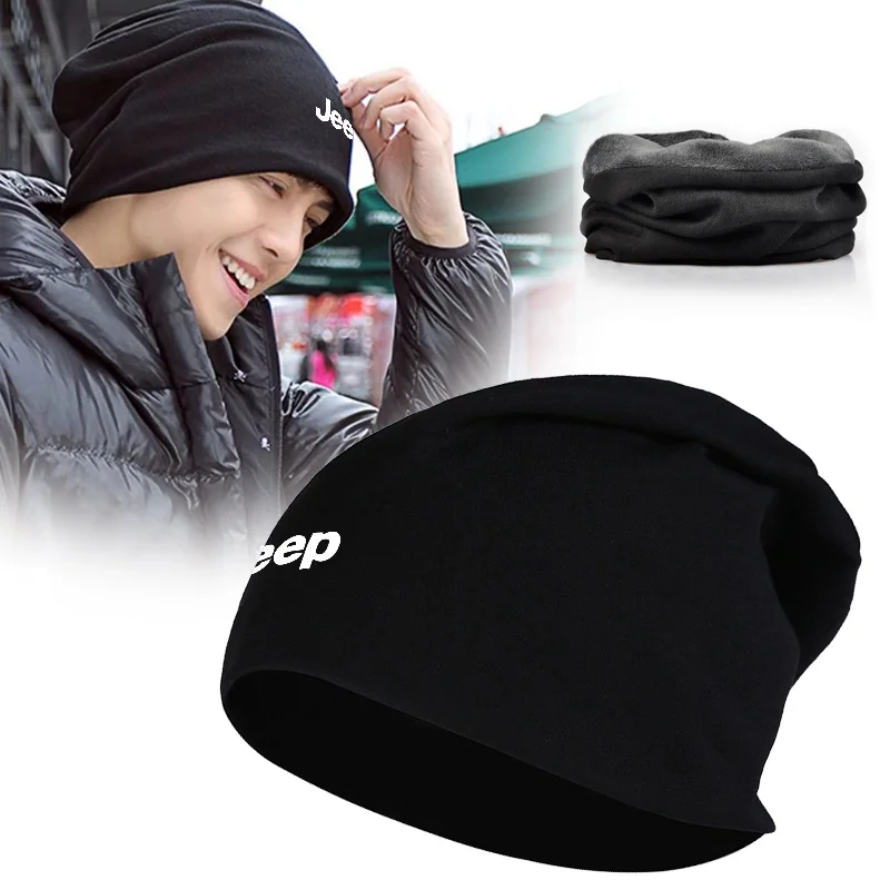 قبعة محبوكة دافئة الهيب هوب بونيه قبعة الخريف الشتاء في الهواء الطلق قبعة صغيرة الكبار ل Jeep Renegade البوصلة جراند شيروكي رانجلر jk