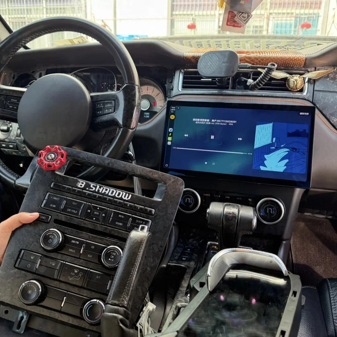 

13,3-дюймовый Android QLED-экран для Ford Mustang 2010-2014, мультимедийная система с CarPlay, аудио- и видеоплеер, навигация GPS, головное устройство для автомобиля.