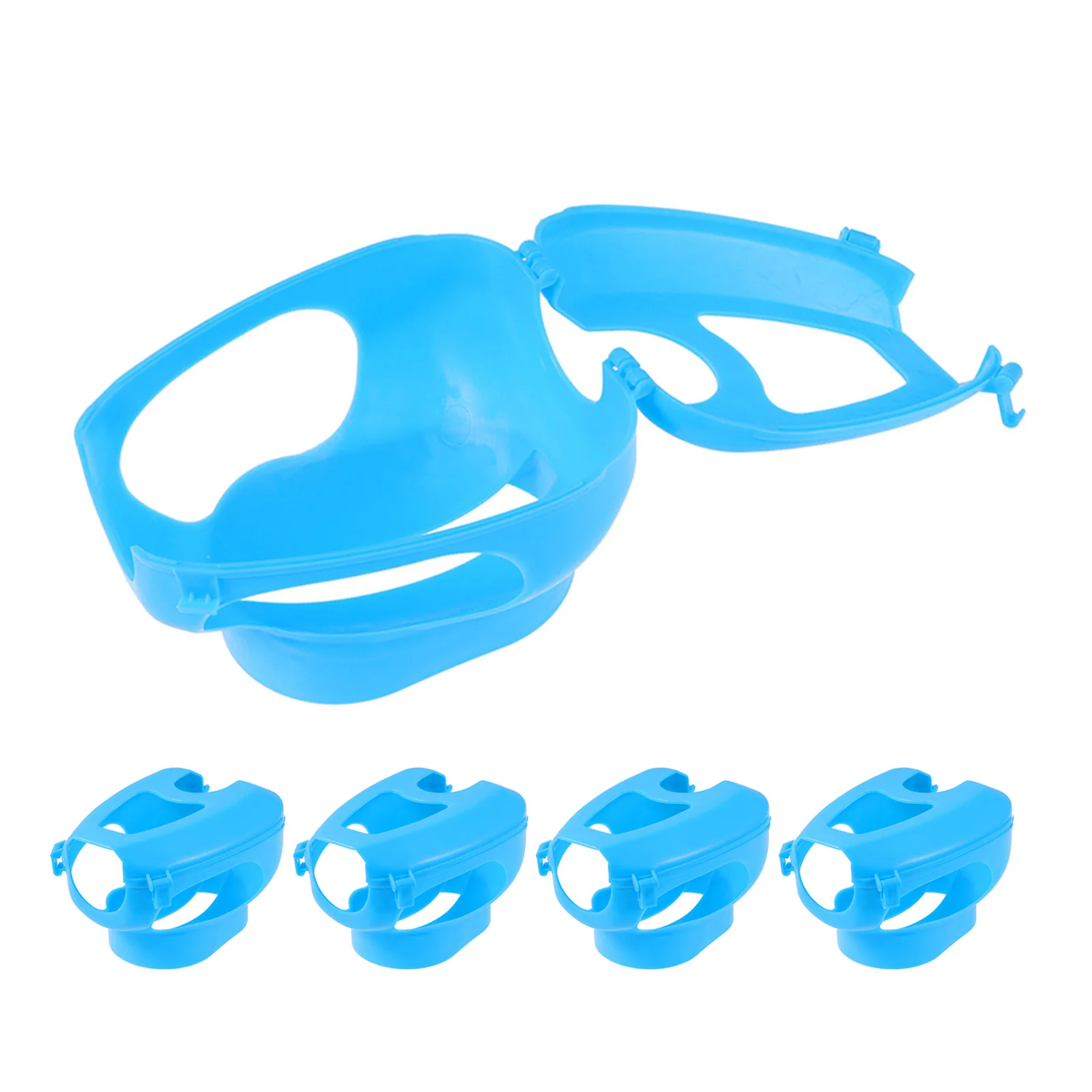 5 قطعة حامل الحمام الثابت الجوف خارج سميكة حقن المثبت أداة لسباق الحمام الطب تغذية قفص الطيور ملحق