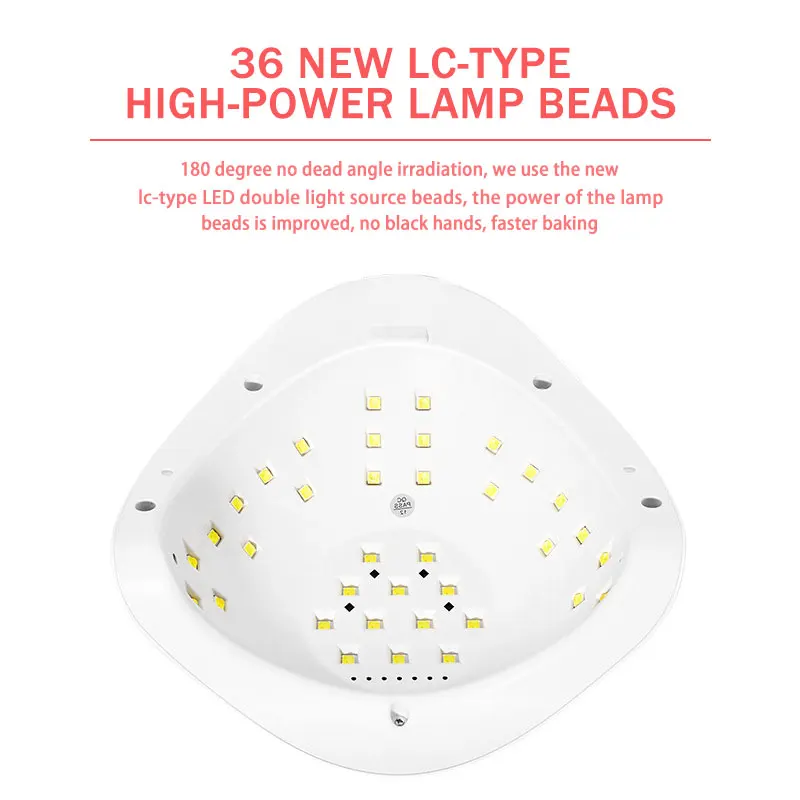 UV LED Nail Lamp 380W Nail Curing Lamps For Home Salon Powerful Nail Drying Lamps For All Gel Polish Professional Nail Equipment