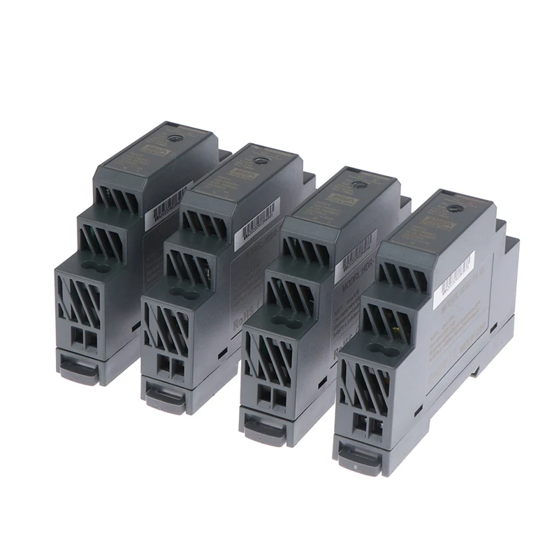Step Shape DIN Rail Power Supply 5V 12V 15V 24V HDR-15 HDR-30 HDR-60 HDR-100 HDR-150 Slim LED Driver HDR-15W 30W 100W