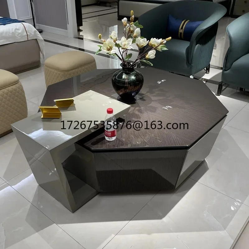 

Italian light luxury coffee table simple furniture suite villa luxury large apartment coffee table whole house furniture