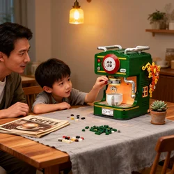 Retro Bread & Coffee Machine Building Block Set - Creative  Toy, Adult Simulation Model Coffee Gift, Unique Gift for Men & Women