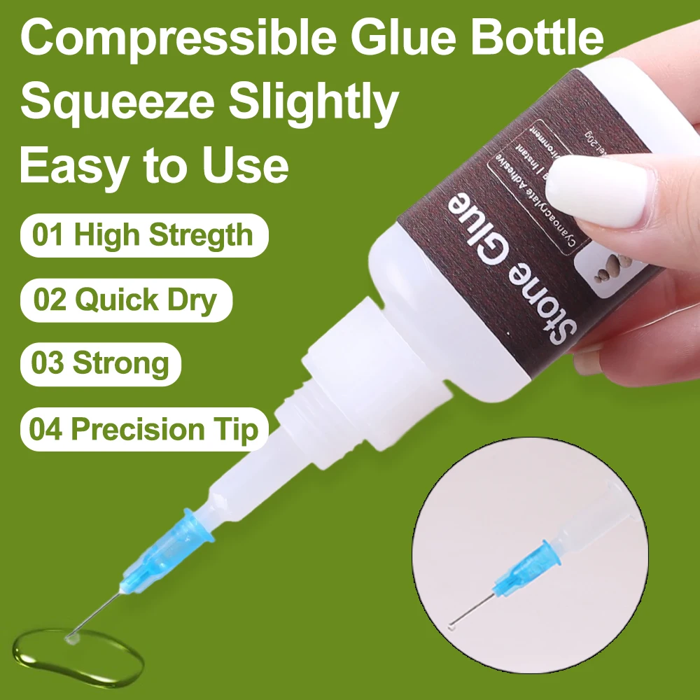 20g 10g 정원 돌 여분의 강한 인스턴트 접촉 에폭시 접착제 고강도 방수 슈퍼 접착제 나무 빠른 시아노아크릴레이트 502
