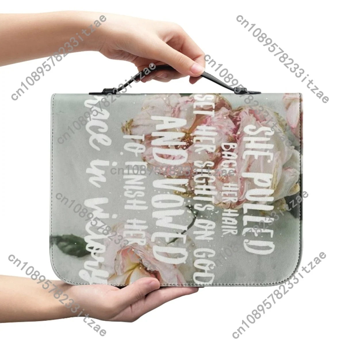 Women's Bible Cover Case PU Leather Bible Storage Bags Practical Study Book Holy Storage Boxes for Ladies Handbags Bible Bag