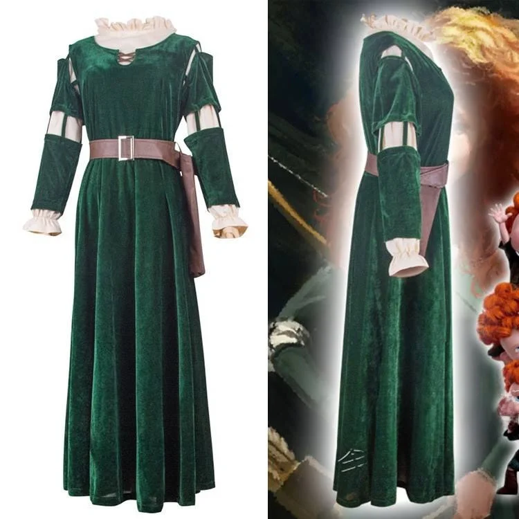 أزياء Brave Legend التأثيرية Princ Melinda Role-plang loween ملابس نسائية أزياء المسرح العرقي بدون علامة تجارية...