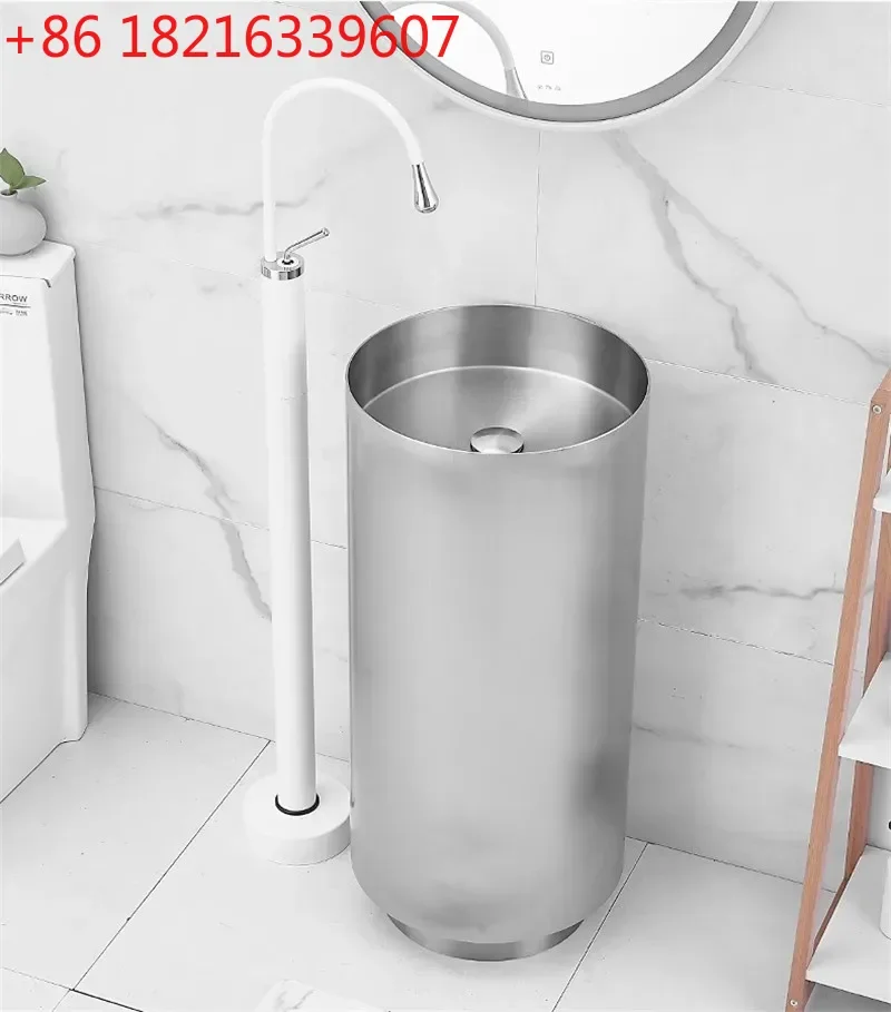 YAO Floor Standing Bathroom  Black Tall Basin  Bathub  Cold And Hot Water Mixer Sink  Tap Single Handle
