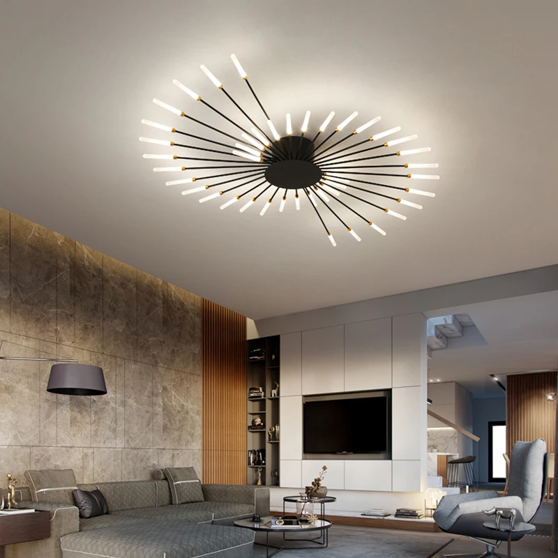 Modern Designer Fireworks LED Chandelier, Lâmpada do teto, Luminárias, Sala de estar, Jantar, Home Decor, Hot Sale, Frete Grátis