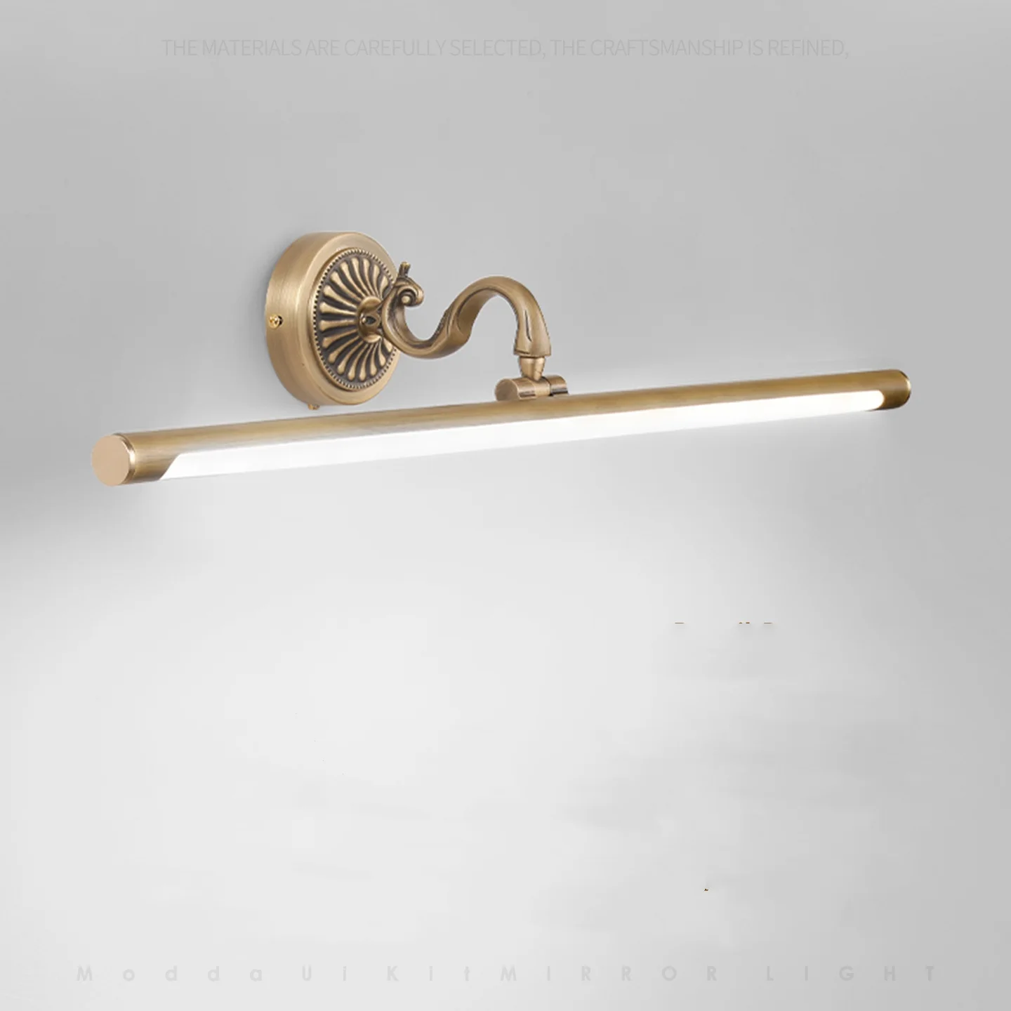 

Vintage mirror front light LED bathroom Wall mirror cabinet dedicated washbasin toilet no drilling mirror light painting light