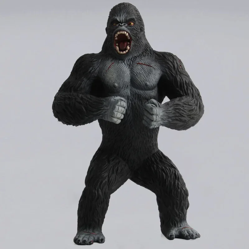 King Kong Gorilla Action Toys, Figurines de dessin animé, Collection d'Auckland, Modèle, Big Chimpanzé, Poupées animales pour garçons, Cadeau pour enfants