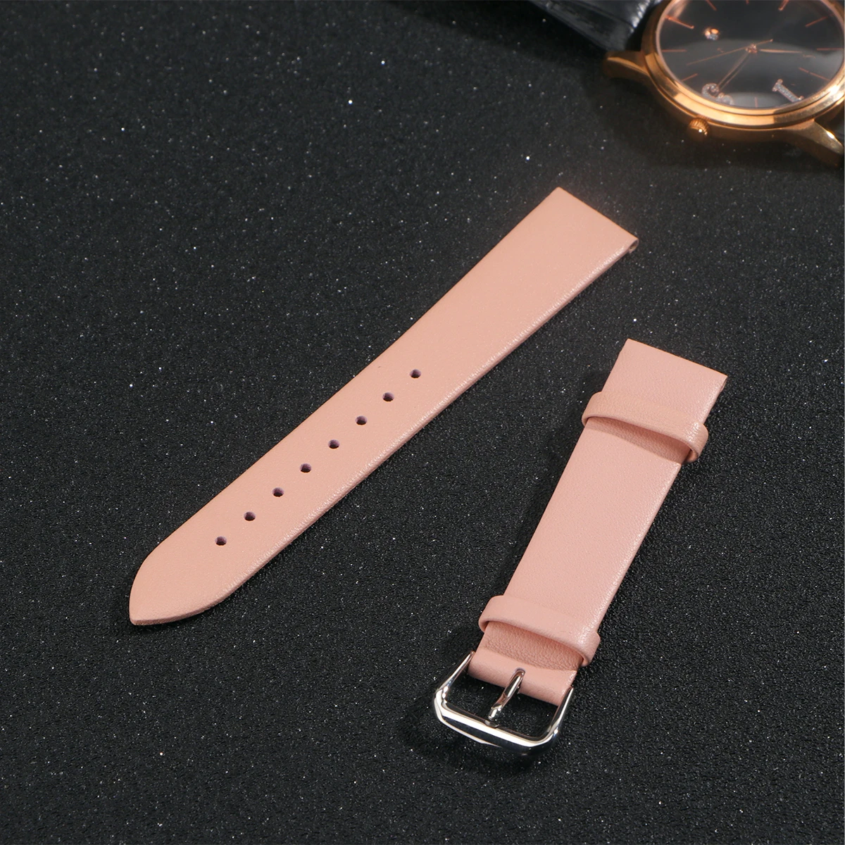 

Plain Cowhide Strap Easy to Change Watch Band Endurable Universal Adjustable Ultrathin Stylish