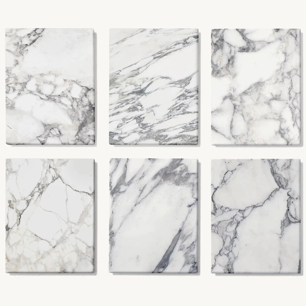 &d Furniture Volakas White/Bianco Carrara/Arabescato Niestandardowy Stolik Pomocniczy
