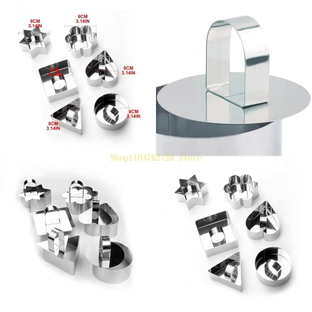 

3D Cartoon Fondant Cake Mold Baking Utensils Stainless Steel Geometric best sale