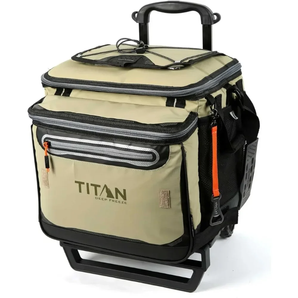 for  Titan Deep Freeze 60 (50+10) Can Collapsible Rolling Cooler with Wheels and All-Terrain Cart