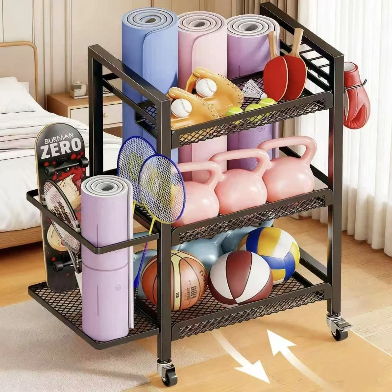 요가 매트, 폼 롤러, 덤벨 등을 보관할 수 있는 이동 - Home Gym Yoga Mat Storage 리뷰 및 가격