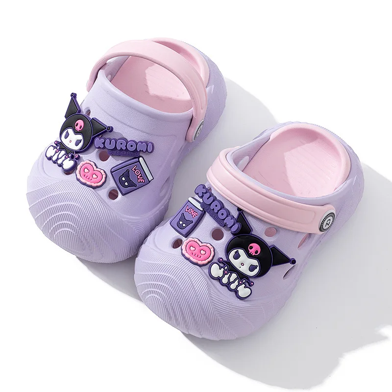 حار سانريو فتاة مرحبا كيتي Kawaii موضة شباشب لخارج المنزل طالب الصيف عدم الانزلاق مقاومة للاهتراء الطفل باوتو النعال جديد