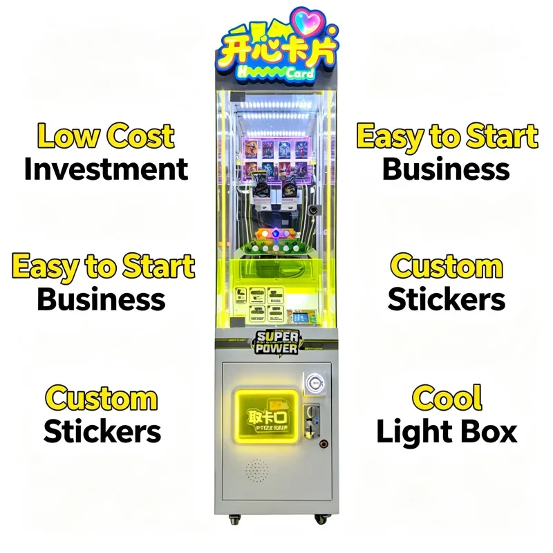 Игровой автомат FL Family Arcade TCG для выдачи карт, торговое оборудование Pika, безналичный платежный терминал для развлекательного бизнеса, индивидуальная настройка.