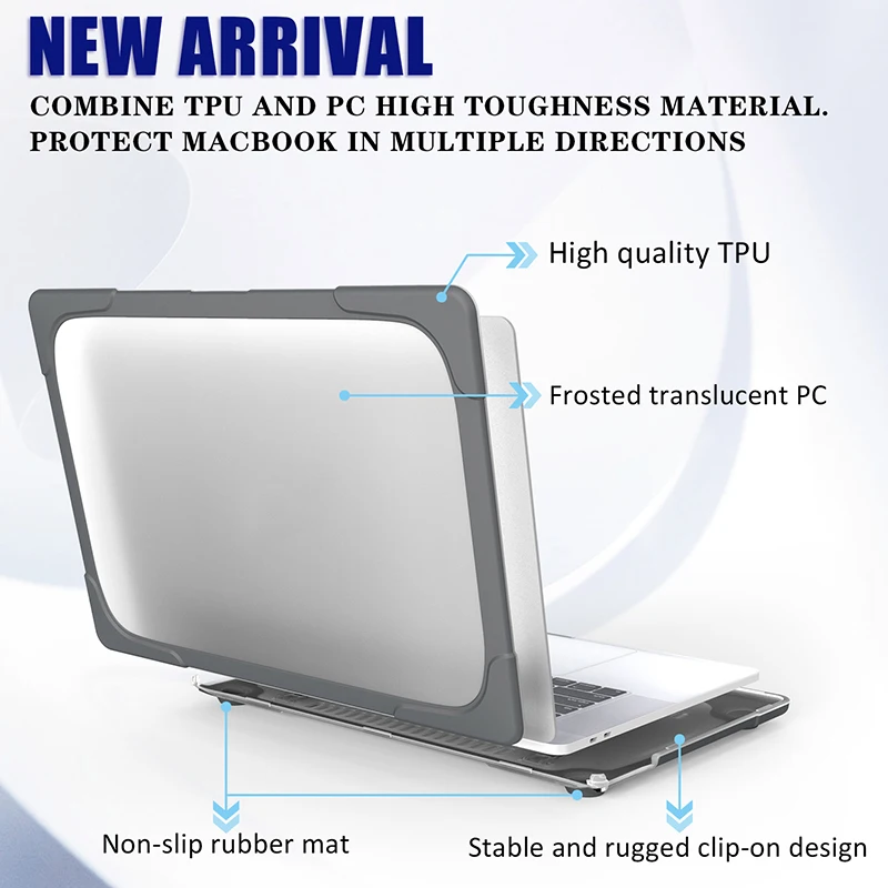 Anti-crack protective case for 2019 Macbook Pro 16 inch A2141 shockproof cover stand holder